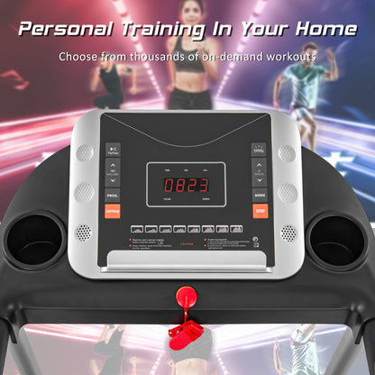 Home Use Easy Folding Treadmill, 1.5HP Electric Running, Jogging Walking Machine